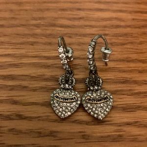 Juicy Couture Crown Heart Earrings